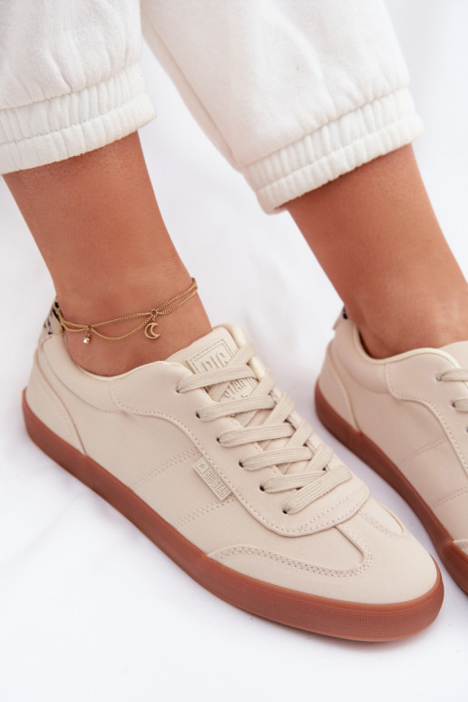 Sneakers modeļa apavi Sieviešu Auduma Big Star TT274358 smilšu krāsas