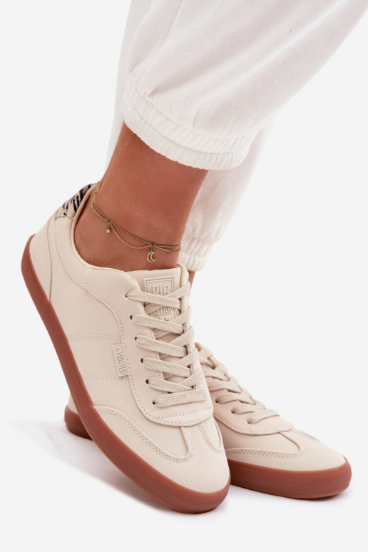 Sneakers modeļa apavi Sieviešu Auduma Big Star TT274358 smilšu krāsas