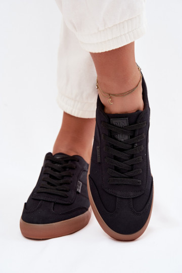 Sneakers modeļa apavi Sieviešu Auduma Big Star TT274356 melnas krāsas 2
