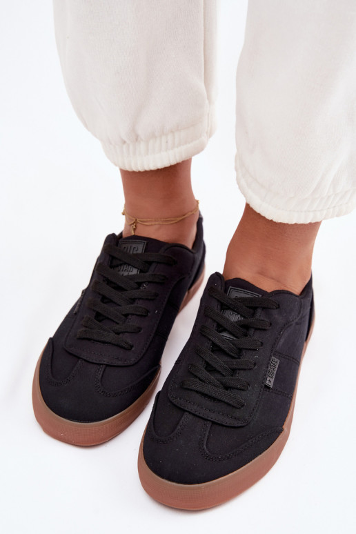 Sneakers modeļa apavi Sieviešu Auduma Big Star TT274356 melnas krāsas