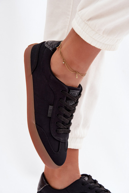 Sneakers modeļa apavi Sieviešu Auduma Big Star TT274356 melnas krāsas