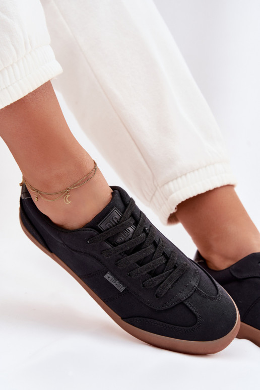 Sneakers modeļa apavi Sieviešu Auduma Big Star TT274356 melnas krāsas