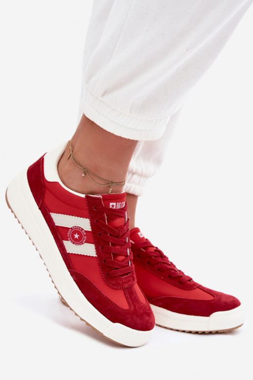 Sneakers modeļa apavi Sieviešu Big Star TT274158 sarkanas krāsas