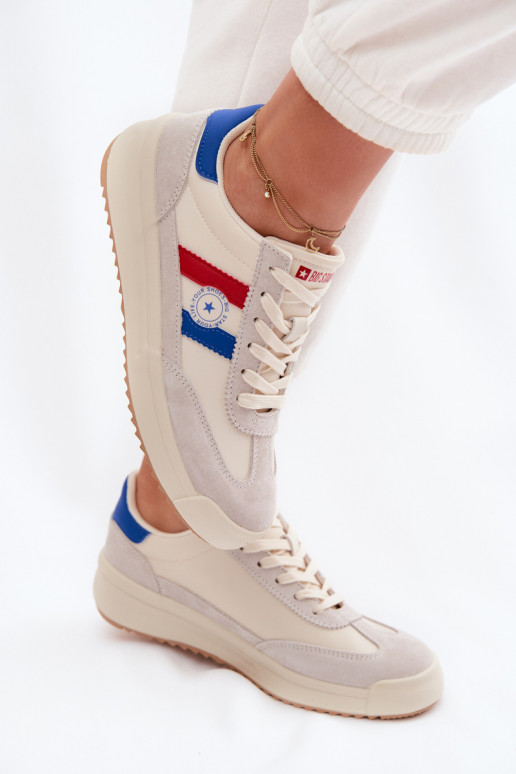 Sneakers modeļa apavi Sieviešu Big Star TT274161 smilšu krāsas
