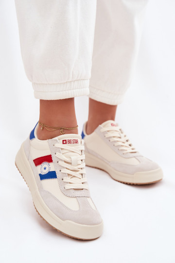 Sneakers modeļa apavi Sieviešu Big Star TT274161 smilšu krāsas 2