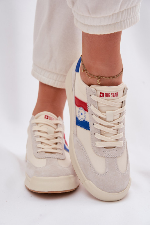 Sneakers modeļa apavi Sieviešu Big Star TT274161 smilšu krāsas