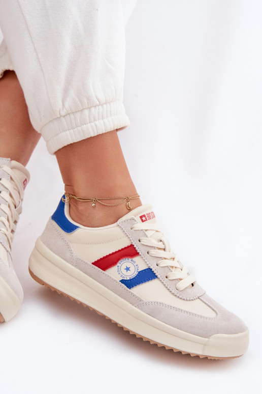 Sneakers modeļa apavi Sieviešu Big Star TT274161 smilšu krāsas
