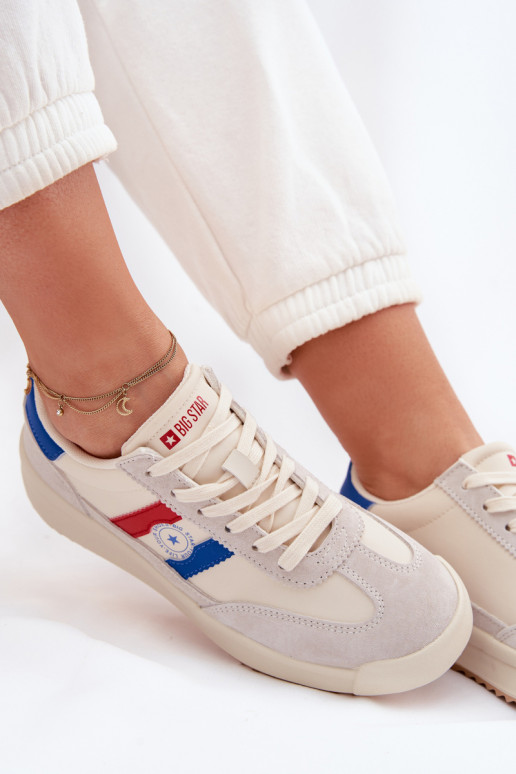 Sneakers modeļa apavi Sieviešu Big Star TT274161 smilšu krāsas