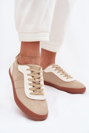 Sneakers modeļa apavi Sieviešu Big Star TT274420 smilšu krāsas 2