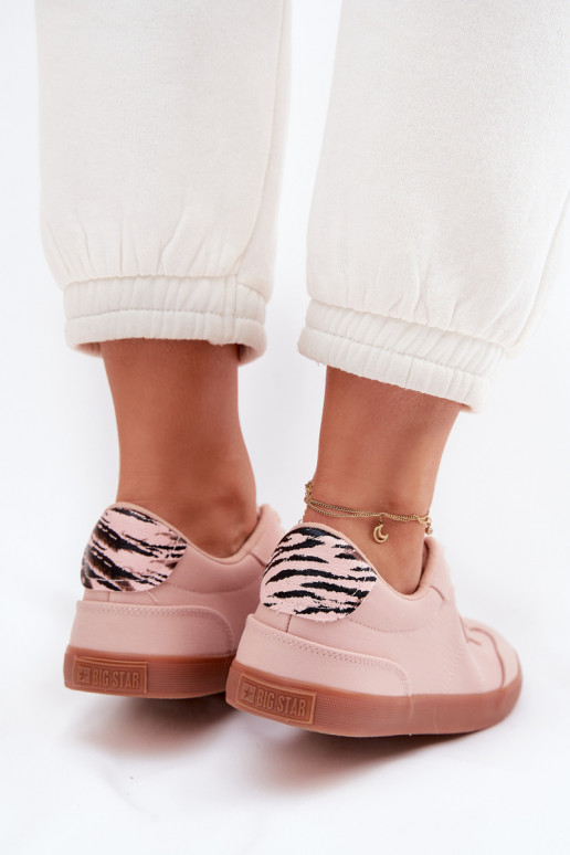 Sneakers modeļa apavi Sieviešu Auduma Big Star TT274359 Rozā krāsas