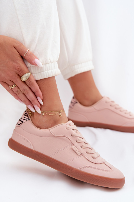 Sneakers modeļa apavi Sieviešu Auduma Big Star TT274359 Rozā krāsas