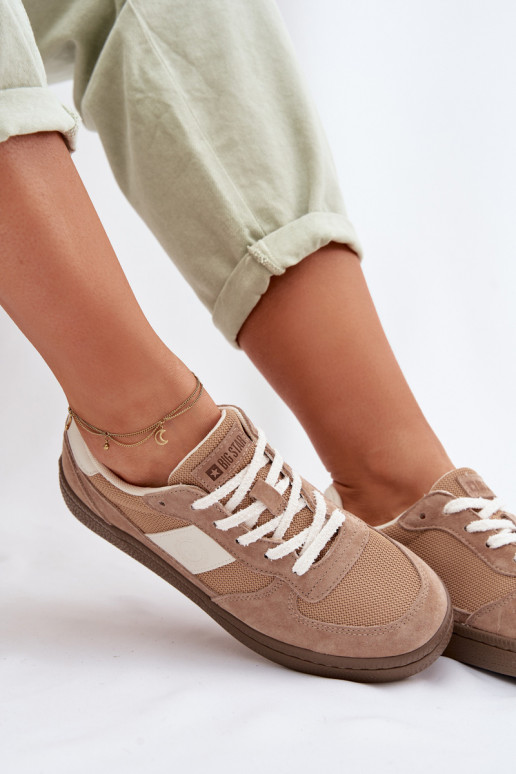 Sneakers modeļa apavi Sieviešu Big Star TT274177 ziloņkaula krāsas