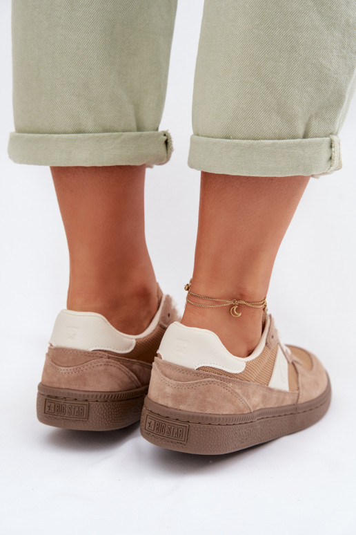 Sneakers modeļa apavi Sieviešu Big Star TT274177 ziloņkaula krāsas