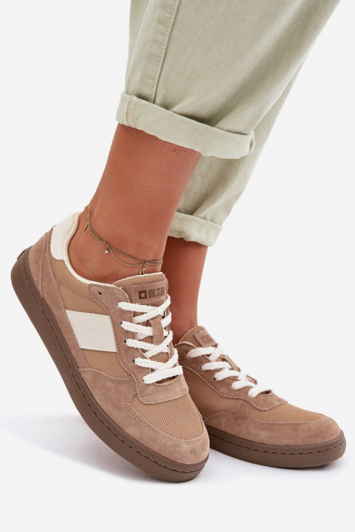 Sneakers modeļa apavi Sieviešu Big Star TT274177 ziloņkaula krāsas