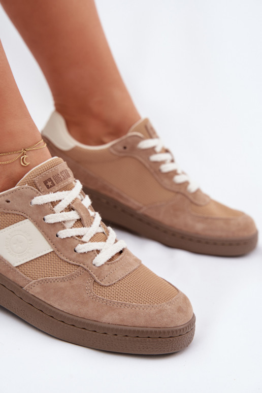 Sneakers modeļa apavi Sieviešu Big Star TT274177 ziloņkaula krāsas