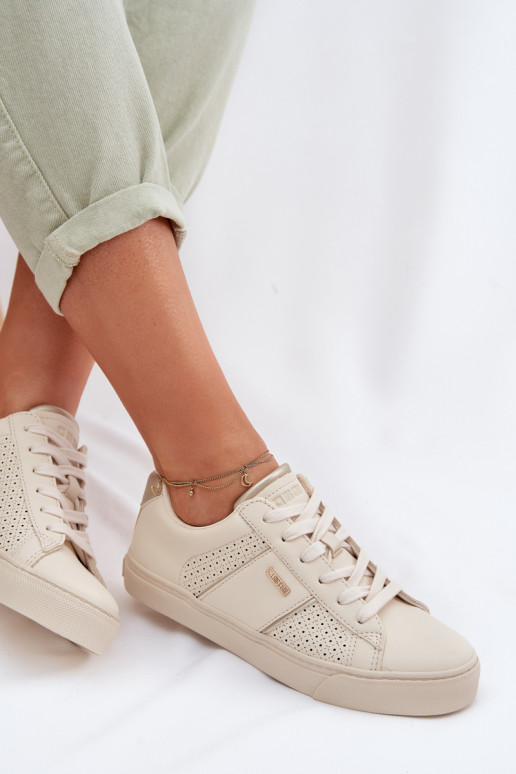 Sneakers modeļa apavi Sieviešu Ažūrs Big Star TT274292 smilšu krāsas
