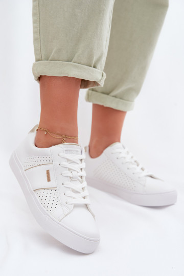 Sneakers modeļa apavi Sieviešu Ažūrs Big Star TT274291 baltas krāsas