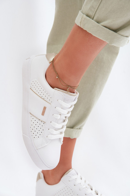 Sneakers modeļa apavi Sieviešu Ažūrs Big Star TT274291 baltas krāsas