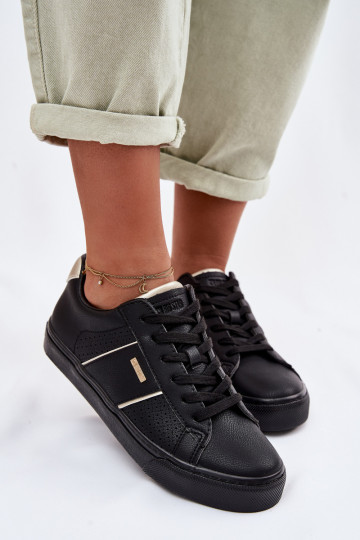 Sneakers modeļa apavi Sieviešu Ažūrs Big Star TT274290 melnas krāsas