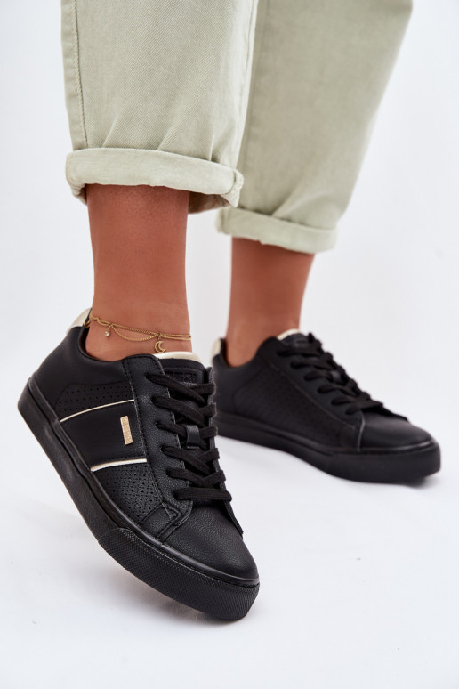 Sneakers modeļa apavi Sieviešu Ažūrs Big Star TT274290 melnas krāsas