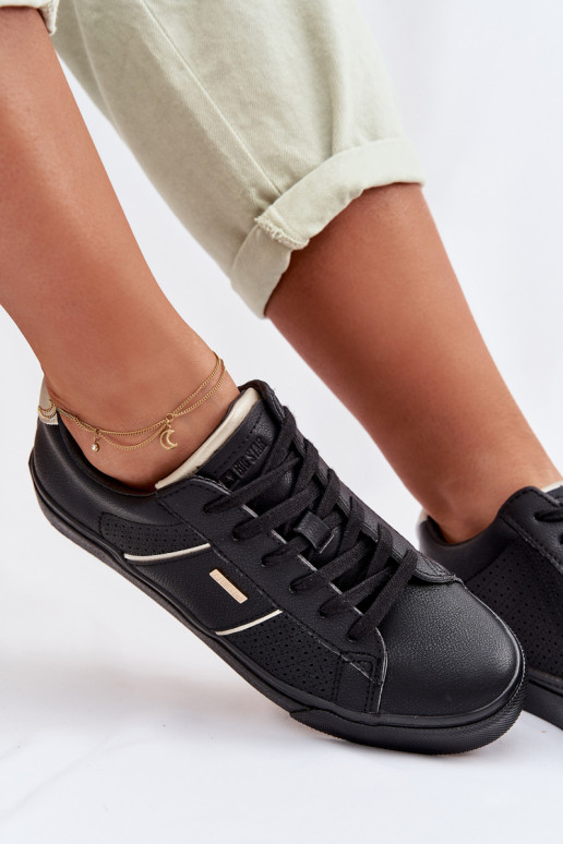 Sneakers modeļa apavi Sieviešu Ažūrs Big Star TT274290 melnas krāsas