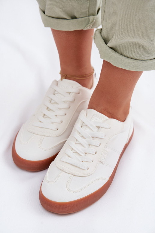 Sneakers modeļa apavi Sieviešu Auduma Big Star TT274357 baltas krāsas