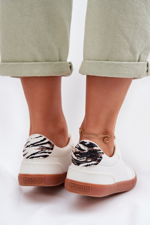 Sneakers modeļa apavi Sieviešu Auduma Big Star TT274357 baltas krāsas