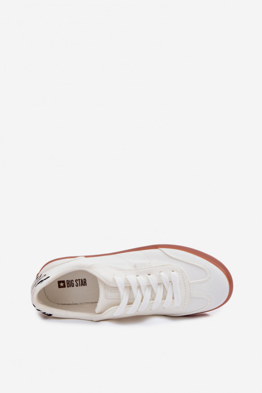 Sneakers modeļa apavi Sieviešu Auduma Big Star TT274357 baltas krāsas