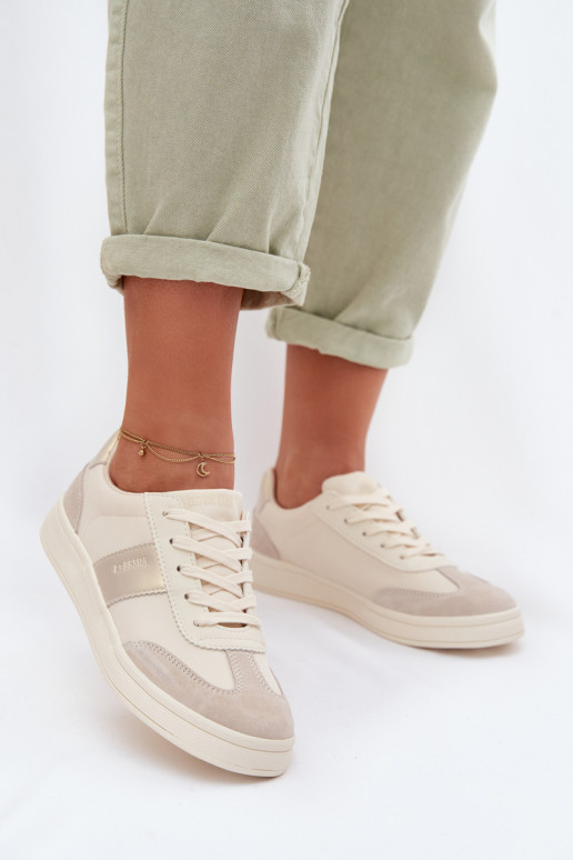 Sneakers modeļa apavi Sieviešu Big Star TT274155 smilšu krāsas