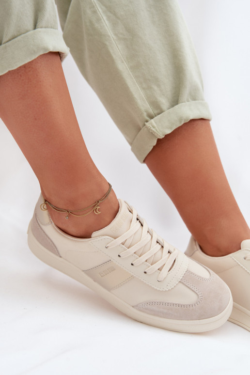 Sneakers modeļa apavi Sieviešu Big Star TT274155 smilšu krāsas