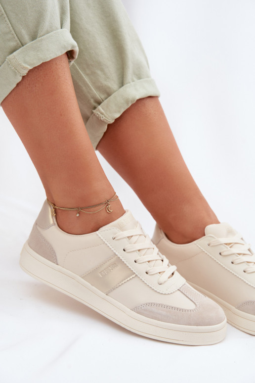 Sneakers modeļa apavi Sieviešu Big Star TT274155 smilšu krāsas