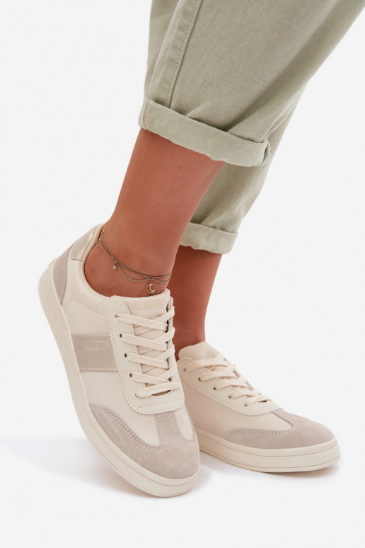 Sneakers modeļa apavi Sieviešu Big Star TT274155 smilšu krāsas