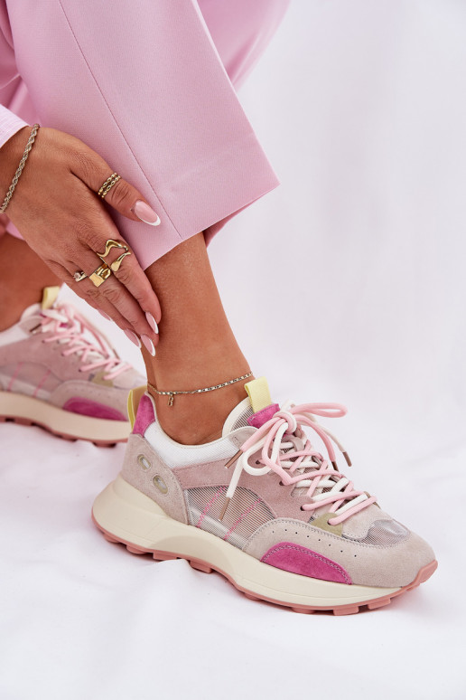 zamšādas sporta apavi Sneakers modeļa apavi Sieviešu Vinceza 66725 Dažādu krāsu