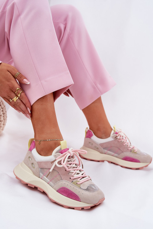 zamšādas sporta apavi Sneakers modeļa apavi Sieviešu Vinceza 66725 Dažādu krāsu