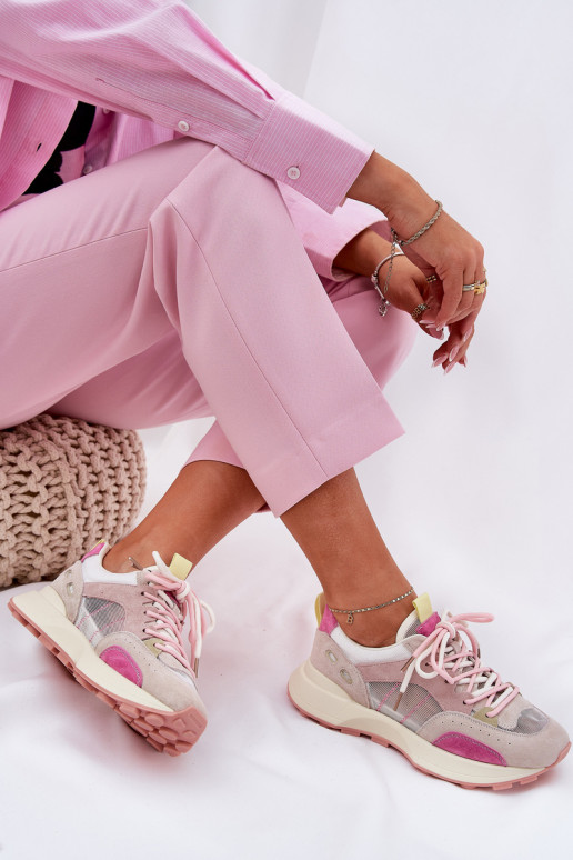 zamšādas sporta apavi Sneakers modeļa apavi Sieviešu Vinceza 66725 Dažādu krāsu