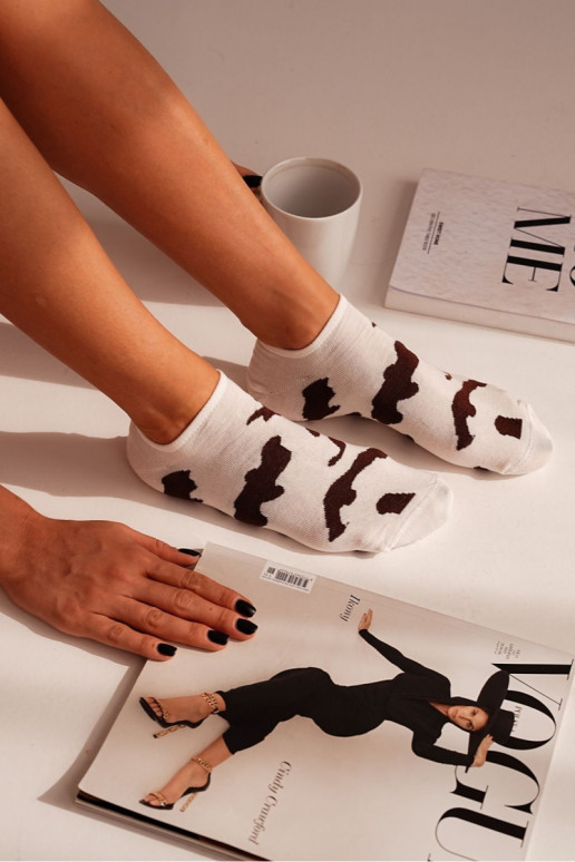 Kāju zeķes Sieviešu IN Łaty Ecru