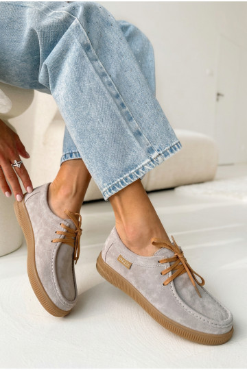 apaviIeslēgtsturalnego zamšādasu Vinceza 95391 smilšu krāsas 2