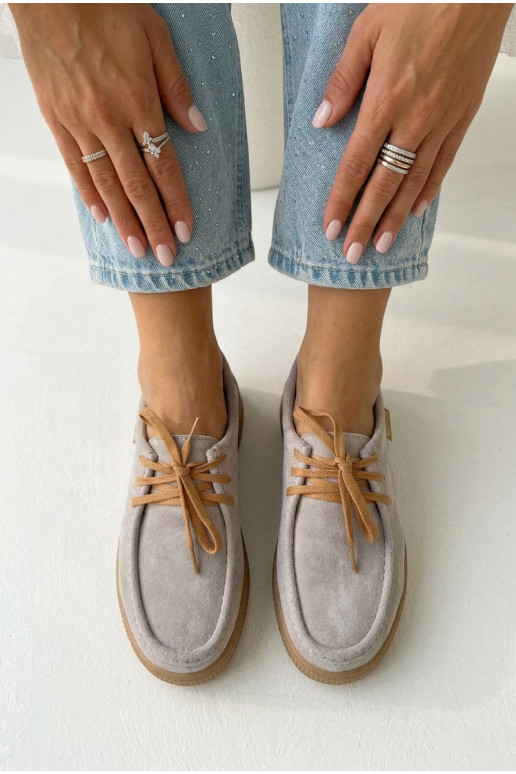 apaviIeslēgtsturalnego zamšādasu Vinceza 95391 smilšu krāsas