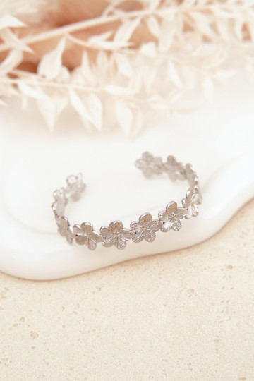 Aproce Sieviešu no nerūsējošā tērauda Ziedsuszki Sudraba krāsas 2