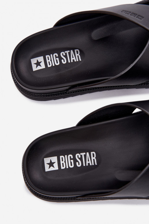 Čibas no dabīgas ādas vīriešiem Big Star TT174217 melnas krāsas