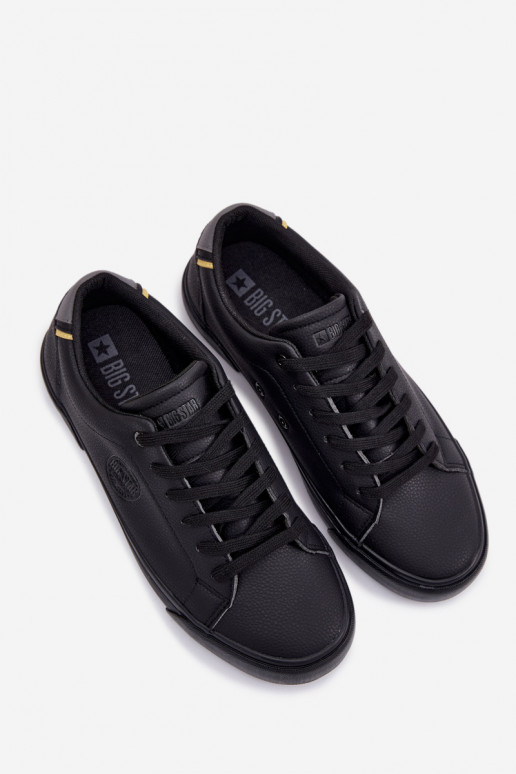 Sneakers modeļa apavi vīriešu sporta apavi Big Star TT174084 melnas krāsas