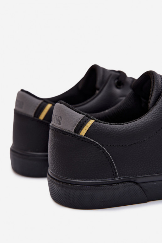 Sneakers modeļa apavi vīriešu sporta apavi Big Star TT174084 melnas krāsas