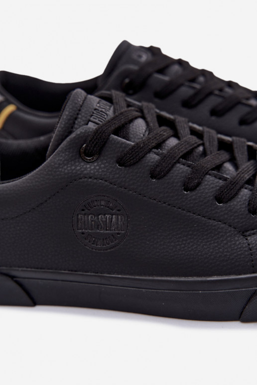 Sneakers modeļa apavi vīriešu sporta apavi Big Star TT174084 melnas krāsas