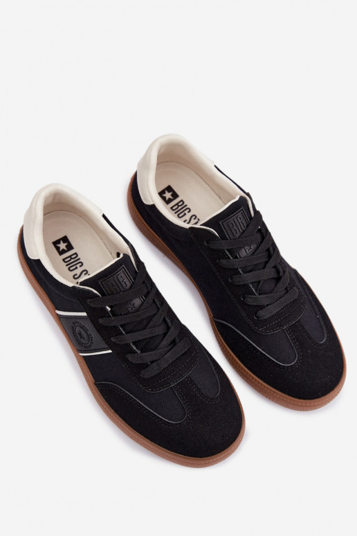 Sneakers modeļa apavi vīriešiem Big Star TT174129 melnas krāsas