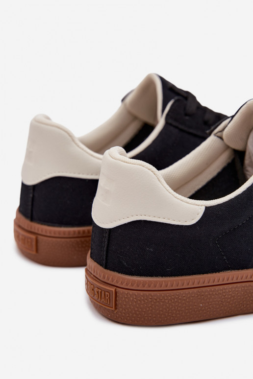 Sneakers modeļa apavi vīriešiem Big Star TT174129 melnas krāsas