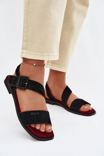 Sieviešu basenes zamšādas Big Star TT274490 melnas krāsas