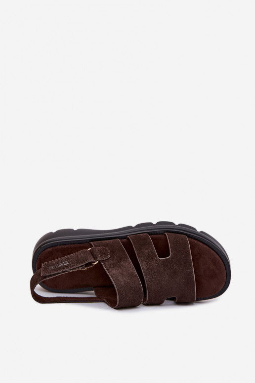 Sieviešu basenes zamšādas Big Star TT274483 CzekoladoIne