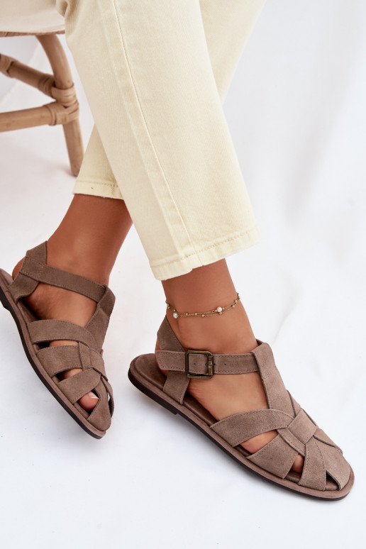 līdzenas zoles basenesIeslēgtsturalnego zamšādasu Big Star TT274250 smilšu krāsas