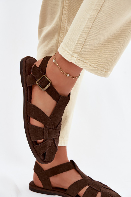 līdzenas zoles basenesIeslēgtsturalnego zamšādasu Big Star TT274249 CzekoladoIne