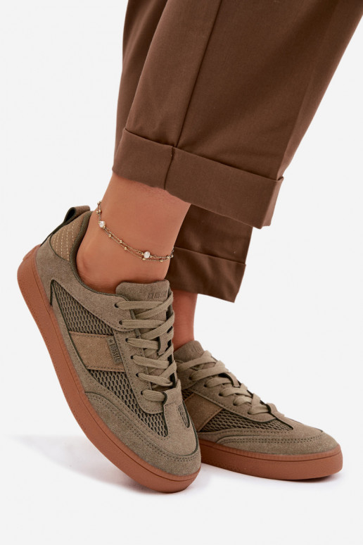 Sneakers modeļa apavi Sieviešu Big Star TT274761 Haki krāsas